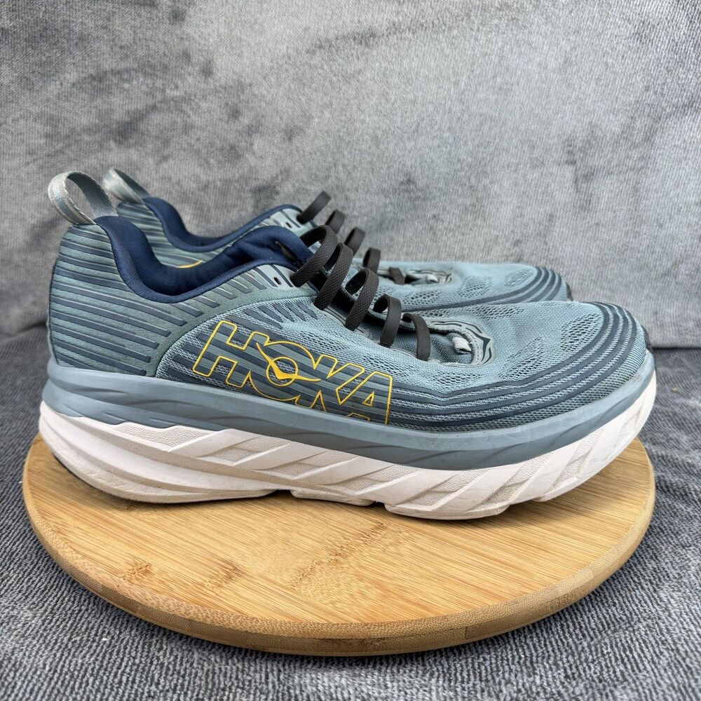 Hoka One One Bondi 6 Shoes Mens Size 11 Blue Running Athletic Sneakers 1019269